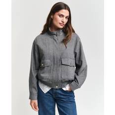 Part Two Dame Jakker Part Two Struktureret Harrington Jakke - Dark Grey