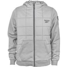 Reebok Outerwear Reebok Mixed Media Jacket with Tricot Sleeve - Men's