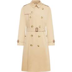 Oversized Cotton Twill Trench Coat - Brown