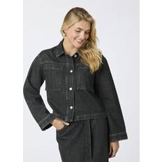 Neo Noir Emilia Jeansjacke - Dunkelgrau