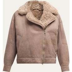 Shearling - Women Jackets boohoo Bonded Suede Jacket - Antique Rose