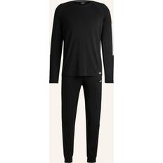 Cotton - Men Pyjamas BOSS Balance Long Pyjama-Set Regular Fit - Schwarz