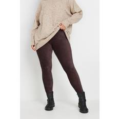 Brown Underwear Yours Corduroy Design Leggings Curve Chocolate Brown