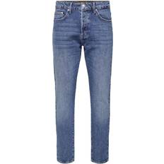 Only & Sons Dam Jeans Only & Sons Onsyoke Medelhög Midja Cropped Fit Jeans Gorm