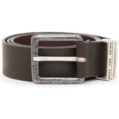 Diesel Brown Clothing Diesel Mens Turkish Coffee B-guarantee Leather Belt - Marron