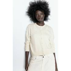 H&M Cardigan Mit Verzierung - Beige