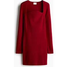 H&M Midi Dresses H&M Knitted Mini Dress - Red