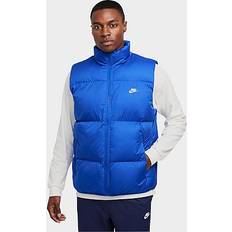 Flannel Vests Club Puffer Vest - Game Royal/White