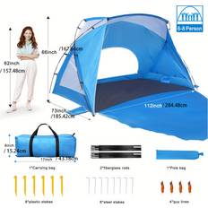 Temu Beach Shade Tent With UPF 50+UV