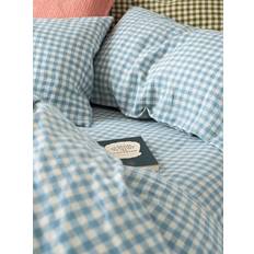 Piglet in Bed Gingham Linen Duvet Cover