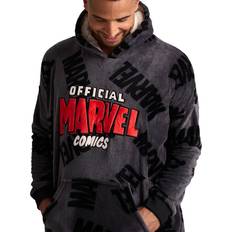 Marvel Hooded Blanket One Size Blankets Grey
