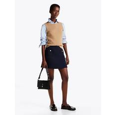 Tommy Hilfiger Elastan/Lycra/Spandex Kjolar Tommy Hilfiger Punto Short Skirt Dam Korta Kjolar - Dark Night Navy