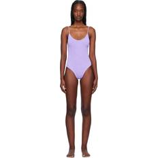 Purple - Women Swimwear Hunza G Pamela Swim Suit - Lilac