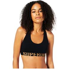 Superdry Women Underwear Superdry Large Logo Crop Lette Bra - Schwarz