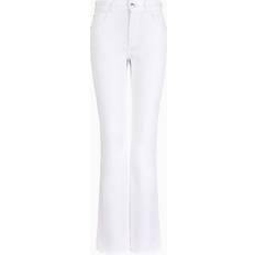 Women Jeans Emporio Armani Mid-rise Flared Hem Jeans Light Worn Stretch Denim