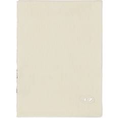 Diesel Halsdukar & Sjalar Diesel Ribbed Wool Blend Scarf Unisex - White