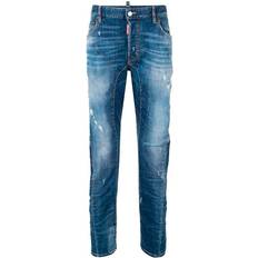 DSquared2 Jeans DSquared2 Slim Fit Jeans Med Riv Effekter - Blue