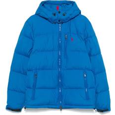 Pony Embroidered Puffer Jacket - Blue