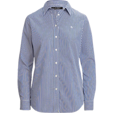 Women Shirts Polo Ralph Lauren Striped Easy Cotton Shirt in Blue/White