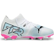 Football Shoes Puma Kid's Future 7 Match FG/AG - White/Bright Pink