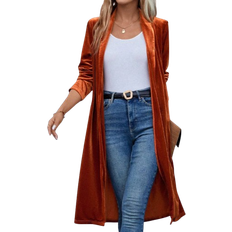 Shein Coats Shein Solid Open Front Coat