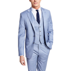 Blue - Men Blazers Calvin Klein Men's Slim-Fit Wool-Blend Stretch Suit Jackets Light Blue