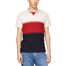 Tommy Hilfiger Men Polo Shirts Tommy Hilfiger Regular Fit Colorblock Polo - Dark Magma