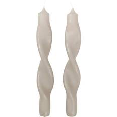 Broste Copenhagen Bougeoirs, Bougies & Parfums d'Ambiance Broste Copenhagen Twist Twisted Rainy Day Candle 23cm 2pcs