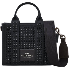 Marc Jacobs Cotton Crossbody Bags Marc Jacobs The Crystal Canvas Crossbody Tote Bag - Black Crystal