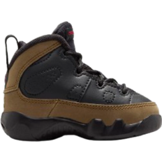 22½ Chaussures de Basket NIKE Jordan 9 Retro TD - Black/Light Olive/True Red