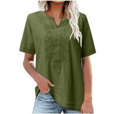 4XL - Femme Chemisiers Women’s Solid Sports Quick Dry Shirt - Army Green