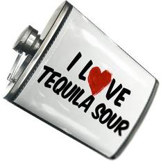 Bar Equipment Neonblond I Love Tequila Sour Cocktail Hip Flask