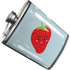 Neonblond Strawberry Cute Japanese Food Hip Flask