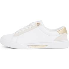 Trainers Tommy Hilfiger Baskets Basses En Cuir - Blanc