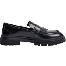 boohooMAN Mens Pu Chunky Sole Tassel Loafer - Black