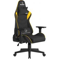 Metro Lane Game Chair Black Yellow (53.2cm H X 28.2cm W X 21.5cm D)