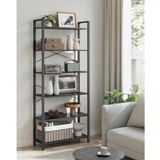 Williston Forge 6 Tier Bookcase With Steel Frame Book Shelf