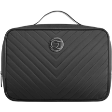 Traincase Quilt Toiletry Bag - Black