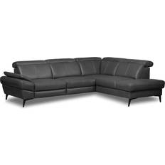 Perspections Dyrce Ecksofa Echtleder mit Kopfstützen Sofa
