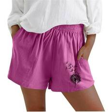 5XL - Women Shorts Dxoupm Sweat Shorts for Women - Hot Pink