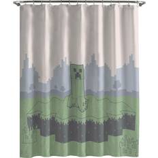 Jay Franco Minecraft Creeper Shower Curtain 70 x 72 Inch