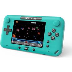 E-MODS GAMING Handheld Games Console 4.0 Inch Screen Retro Games Console Preloaded 150 Classic Video Games Player Electronic Xmas Present (Blue)