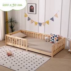 Kinderbett Mit Rausfallschutz 90 x 200 cm