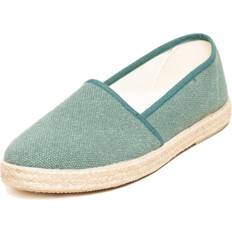 Dame - Grøn Espadrillos Camping Linen Espadrilles Mit Kautschuksohle - Grün