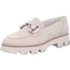 Damen - Nubukleder Hausschuhe Paul Green Slipper - Beige