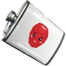 Neonblond Raspberry Cute Kawaii Food Hip Flask