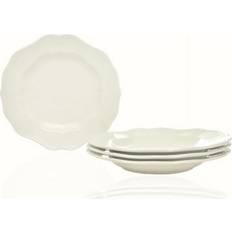 Red Vanilla Country Estate White Salad Plates 8.25 in Set of Dish 4pcs