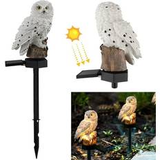 Garden & Outdoor Environment TSV Garden Statue Owl Light 18 x 6 Inch