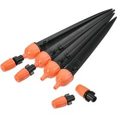 Orange Irrigation Parts Uxcell Double Head Adjustable Drip Emitters 4 Pack