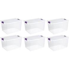 Boxes & Baskets Sterilite ClearView Latch Clear Storage Box 6